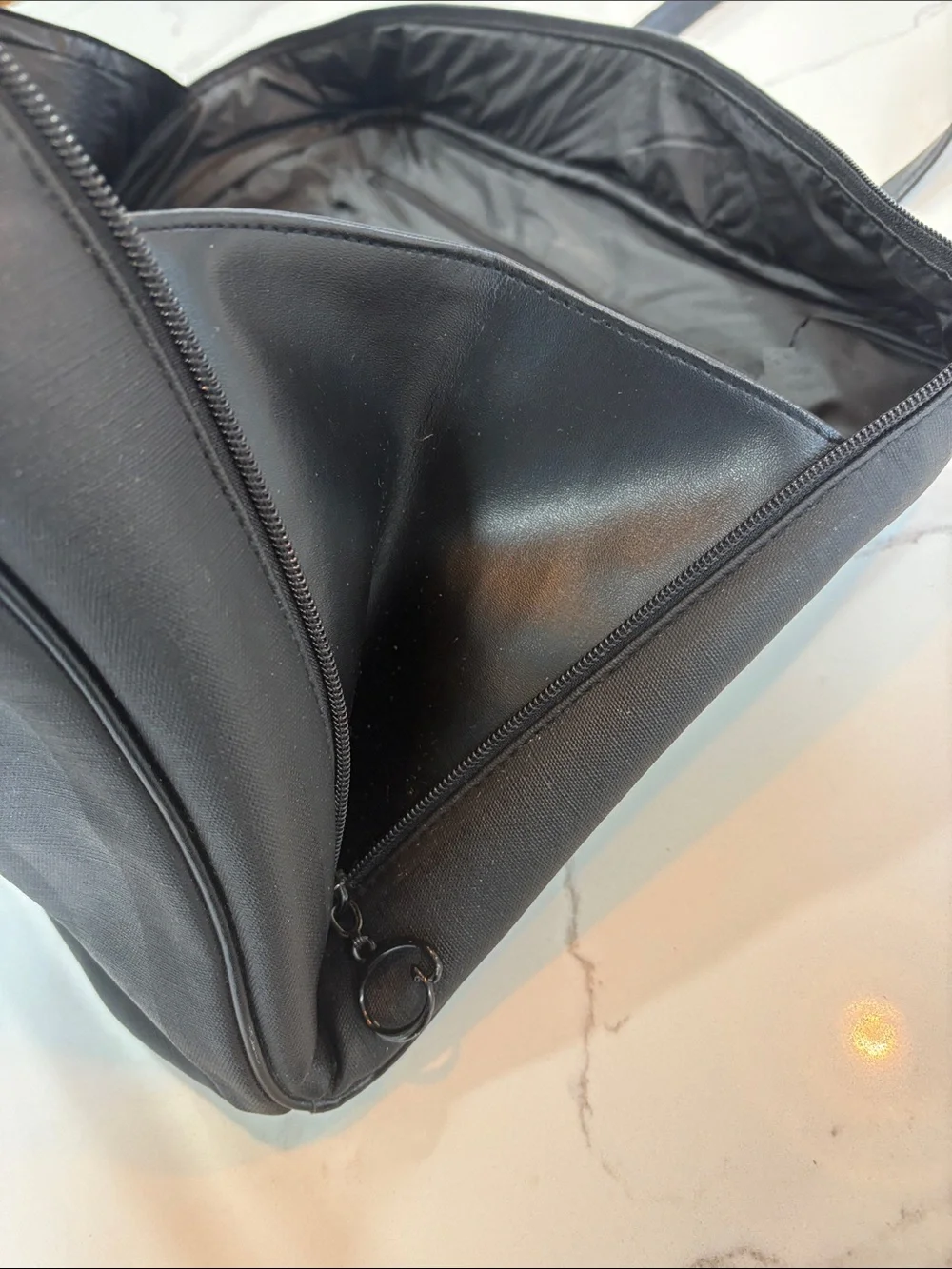 Oscar de la Renta Black Laptop Tote Bag